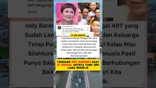 TANGISAN INDY BARENDS SAAT DI TINGGAL ARTNYA YANG SDH LAMA BEKERJA indybarends [upl. by Lerad]