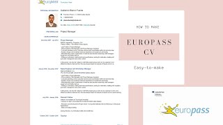 യൂറോപ്പിലോട്ട് ജോലിക്ക് apply ചെയ്യാം Europass cv format malayalamHow to make Europass Cv [upl. by Sarine]