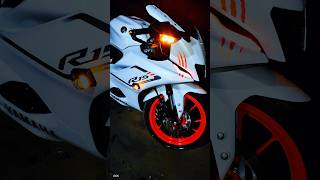 R15 V4 White Colur Modification r15 r15v4 bike shorts [upl. by Elyak]