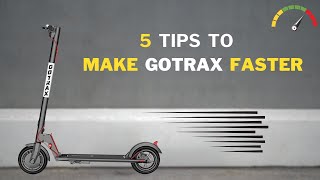 How to make Gotrax scooter Faster 5 Tips [upl. by Naawaj]