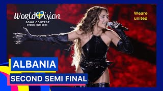 Elvana Gjata  POW LIVE Albania 🇦🇱  Second Semi Final  Worldvision 2024 [upl. by Ramsey422]