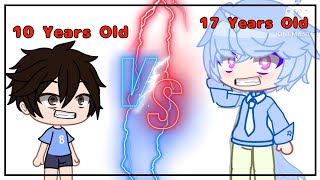 10 Years Old GachaTubers VS 17 Years Old GachaTubers 😃 [upl. by Ynafit684]