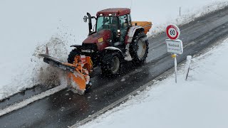 Winterdienst mit Case Steyr und Fendt in Grosswangen 🇨🇭❄️ [upl. by Francklyn]