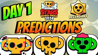 World Finals Day 1  Predictions  Brawl Stars [upl. by Pohsib]