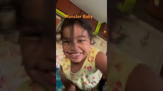 Monster baby attacks magicwonderland11 funny masti magicwonderland11 childrenssong [upl. by Gokey]