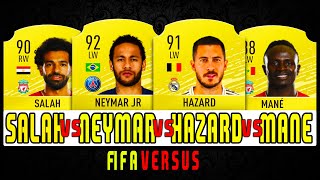 NEYMAR VS SALAH VS MANE VS HAZARD 👀🔥 FIFA 10  FIFA 22 [upl. by Rramal403]