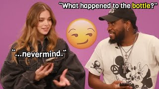 Hailee Steinfeld and Shameik Moore being funny for 4 minutes straight [upl. by Rafaelle]