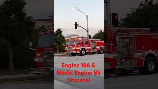 Oxnard FD Engine 166 amp Medic Engine 85  E166 amp ME85  Onscene a Structure Fire shorts vcfd [upl. by Faucher]