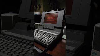 Toshiba T3200 with an Adlib clone running Leisure Suit Larry 2 shorts retrogaming [upl. by Einnel]