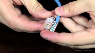 How To Make RJ45 Network Patch Cables  Cat 5E and Cat 6 [upl. by Pisarik]