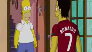 Cristiano Ronaldo VS Homer simpson [upl. by Haisi]