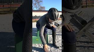 Great Exercise for Jumping Position horseriding showjumping learntojump equestrian [upl. by Englis267]