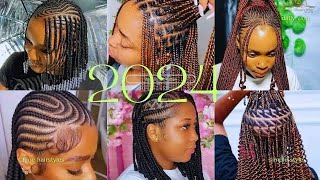 💯🔥Latest braids hairstyles ideas  cute Cornrows braids hairstyles for women [upl. by Htehpaj]