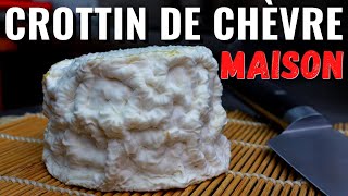 Comment faire un CROTTIN DE CHÈVRE à la maison Toutes les étapes du lait au fromage [upl. by Ynohtnael]