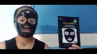 probando la mascarilla CHOVEMOAR Peel off facial mask whitening Antiwrinkle mask [upl. by Asiil322]