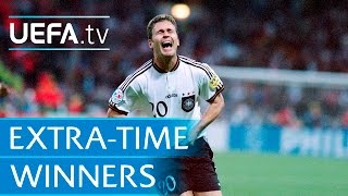 Highlights Six memorable EURO extratime winners [upl. by Boru]