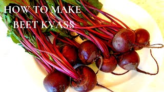 HOW TO MAKE BEET KVASS [upl. by Vergos528]