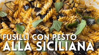 FUSILLI CON PESTO ALLA SICILIANA di Betty e Marco  Ricetta facile e veloce [upl. by Neu519]