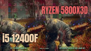 i5 12400 ddr4 vs Ryzen 5800x3d ddr4  in 2024 [upl. by Nraa]