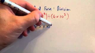 Standard Form division  Corbettmaths [upl. by Anuat]