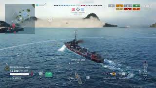 HMS Jervis It turns out that you can bait Japanese torps with smokescreen [upl. by Niwroc]