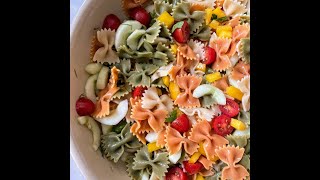 Light and Simple Bow Tie Pasta Salad [upl. by Nirda763]