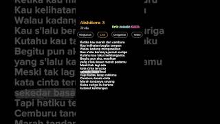 Lirik Lagu Aishiteru 3 Zivilia [upl. by Onnem]