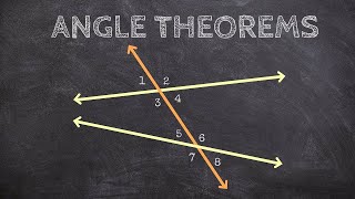 Geometry  What are the Angle Theorems for Parallel Lines and a Transversal [upl. by Nallac]