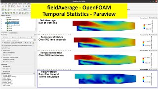 Timebased FieldAverage in OpenFOAM versus Temporal Statistics in Paraview [upl. by Erle]