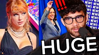 Taylor Swift Endorsement Just Dropped  HasanAbi Reacts [upl. by Esilahc]