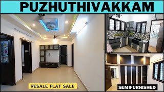 sold Semifurnished resale flat sale in chennai puzhuthivakkam😱flat sale near velachery resale [upl. by Shulem722]