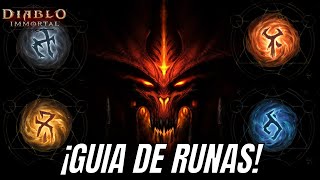 Diablo Immortal ¿Que RUNAS Usar [upl. by Craw]