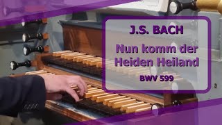 JS Bach  Nun komm der Heiden Heiland BWV 599  Ben Bloor [upl. by Kolivas]