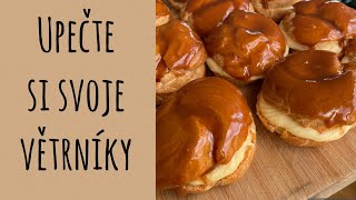 Recept na domácí karamelový větrníky  rady od cukrářky [upl. by Chinua]