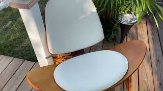 ZEFISON Hans Wegner Style Three Legged Shell Chair sleek design amp comfortable Review [upl. by Haimaj825]