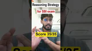 SBI POclerk reasoning strategy  SBI clerk reasoning  Score 3535 marks in reasoning [upl. by Fanchet163]