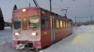 NStCM  trains et neige au col de la Givrine [upl. by Namhcan851]