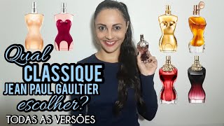 Qual Classique Jean Paul Gaultier escolherClassique EDT EDP Intense Essence La Belle Le Parfum [upl. by Frulla]