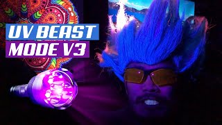 UV BEAST V3 385nm UV Flash Light Review  BRIGHT [upl. by Eamaj]