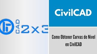 Como Obtener Curvas de Nivel en CivilCAD [upl. by Enneite]