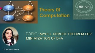 Myhill Nerode theorem for Minimization of DFA [upl. by Clifton]