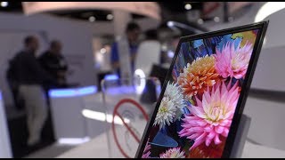 Tianma shows Flexible OLED Quantum Dot LCD Full Active Notch NoNotch and more [upl. by Belldame]