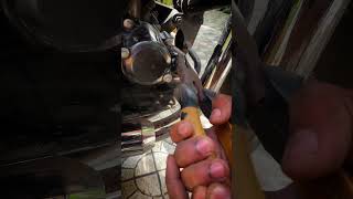 Day 2 Motorcycle maintenance  How to check engine oil on motorcycles Dipstick Sight Glass shorts [upl. by Warton]