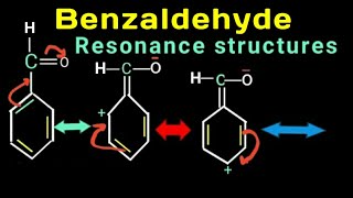 Super trick Resonance structures of benzaldehyde  resonance in benzaldehyde [upl. by Kacy]