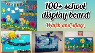 100 Board decoration ideas for school notice board decoration ideasclass board decoration ideas [upl. by Ydarb368]