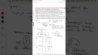 An organic compound having molecular formula C3H6O can exist in the form of two isomers [upl. by Aihk]