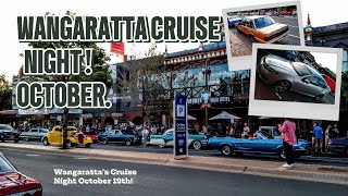 Wangaratta Cruise Night October 19th cruising [upl. by Glialentn]