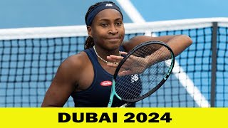 Coco Gauff vs Karolina Pliskova Highlights  WTA Dubai 2024  2212024 [upl. by Boff]