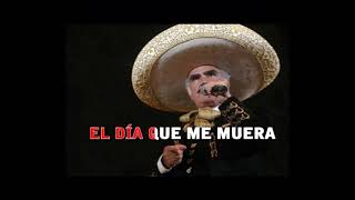 Vicente Fernandez mi adios a la vida karaoke [upl. by Constant596]