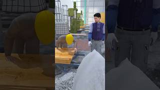 Cement Factory Labour Accident 😨 shorts 3danimation [upl. by Lonne]